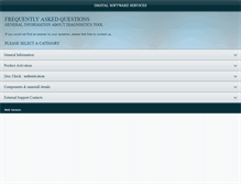 Tablet Screenshot of digitalsoftwareservices.com